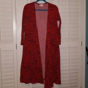 NWT Lularoe Sarah - Red and Black Pattern